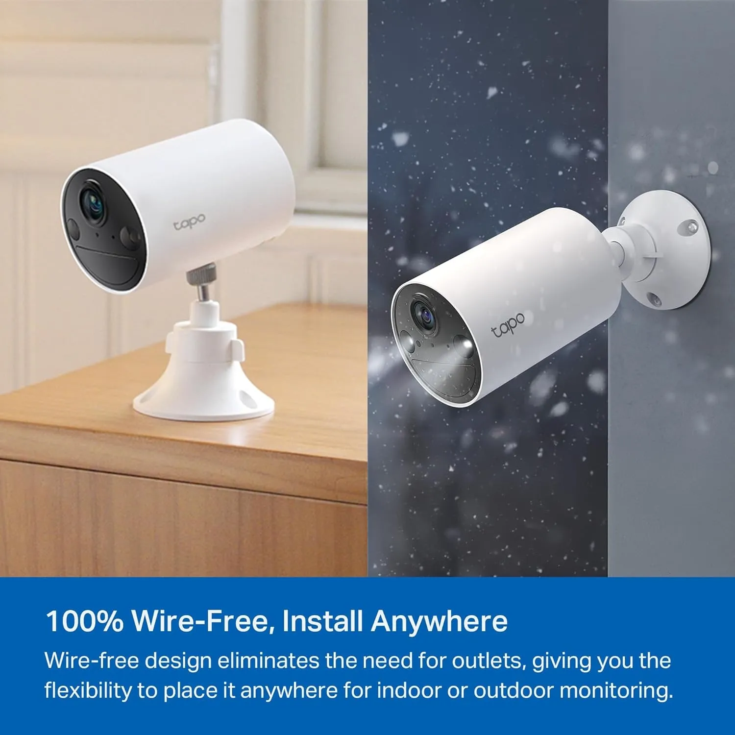 𝗧𝗮𝗽𝗼 Wireless Outdoor Security Camera, 1080P, up to 180 Days of Battery Life, Free Person Detection, Sd/Cloud Storage, Spotlight Color Night Vision, No Hub Needed, Works W/Alexa,  C402