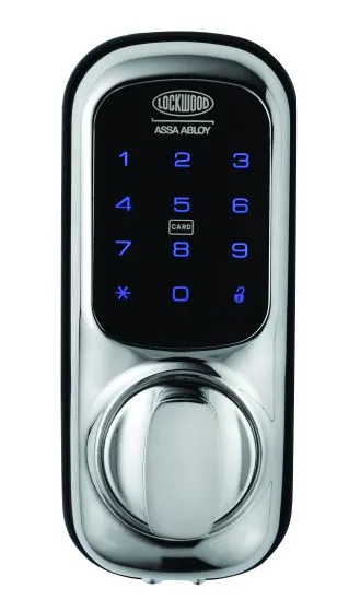 001TOUCH PLUS KEYPAD WITH 001 LATCH AND YALE NETWORK L-MODULE CHROME PLATE Chrome Plate