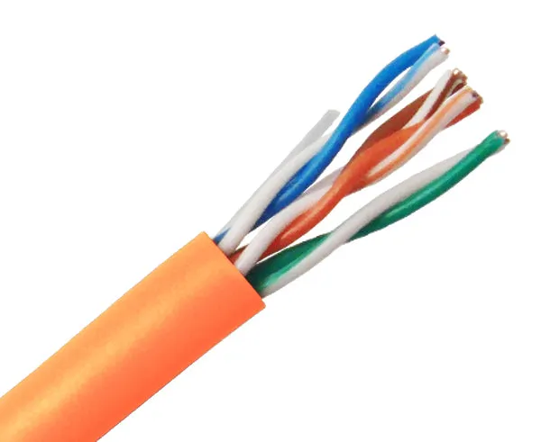 1000FT CAT5E Riser Bulk Ethernet Cable: CMR UL Listed, Solid Copper UTP, 24 AWG