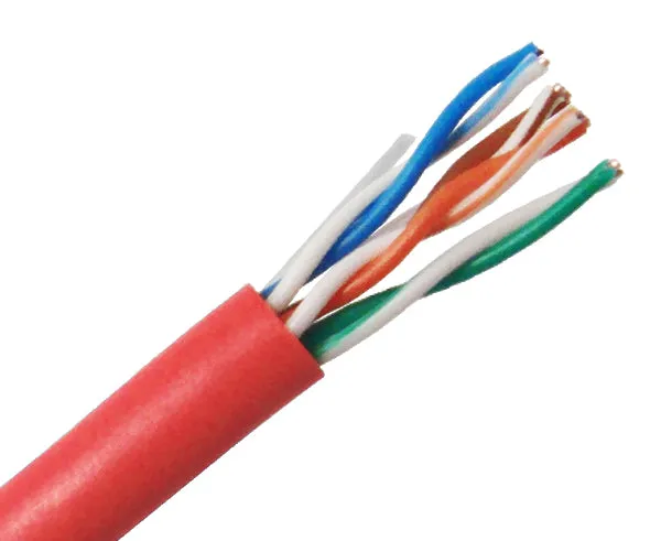 1000FT CAT5E Riser Bulk Ethernet Cable: CMR UL Listed, Solid Copper UTP, 24 AWG