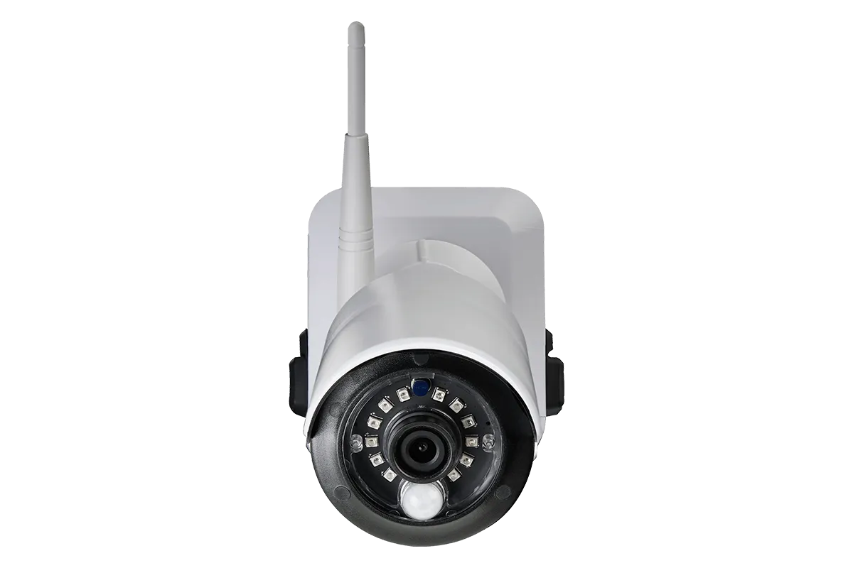 1080p Wire Free Camera System, featuring 2 Battery Powered White Outdoor Cameras and 16GB DVR