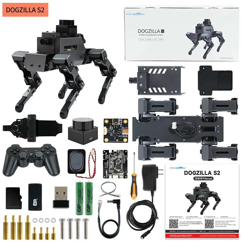 12DOF Robot Dog DOGZILLA S1/S2 for Raspberry Pi 5(ROS2-HUMBLE)