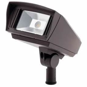 12W LED Landscape Flood Light Aluminum Textured Architectural Bronze 1200 Lumens 3000K