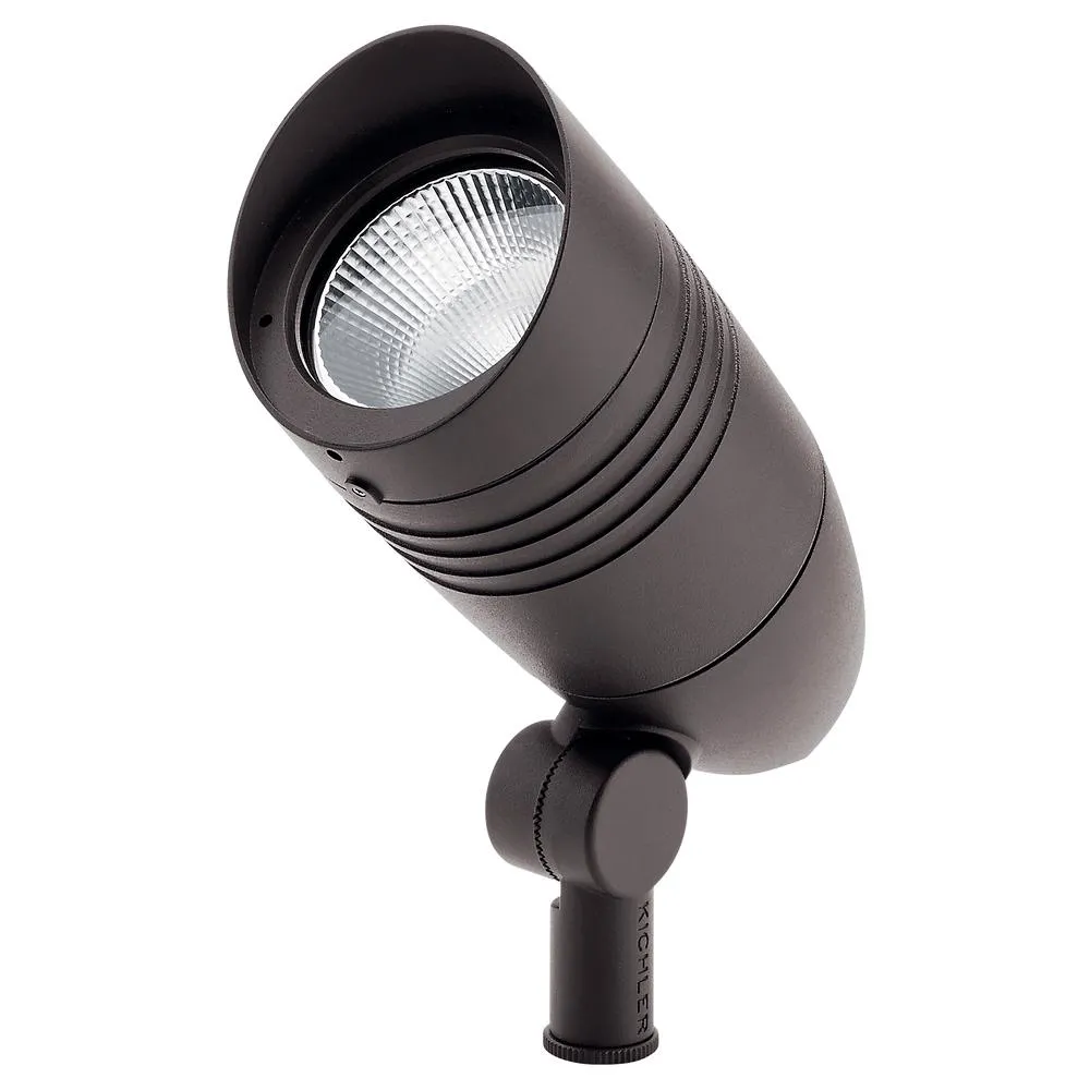 14W LED Landscape Spot Light Aluminum Textured Architectural Bronze 1200 Lumens 3000K