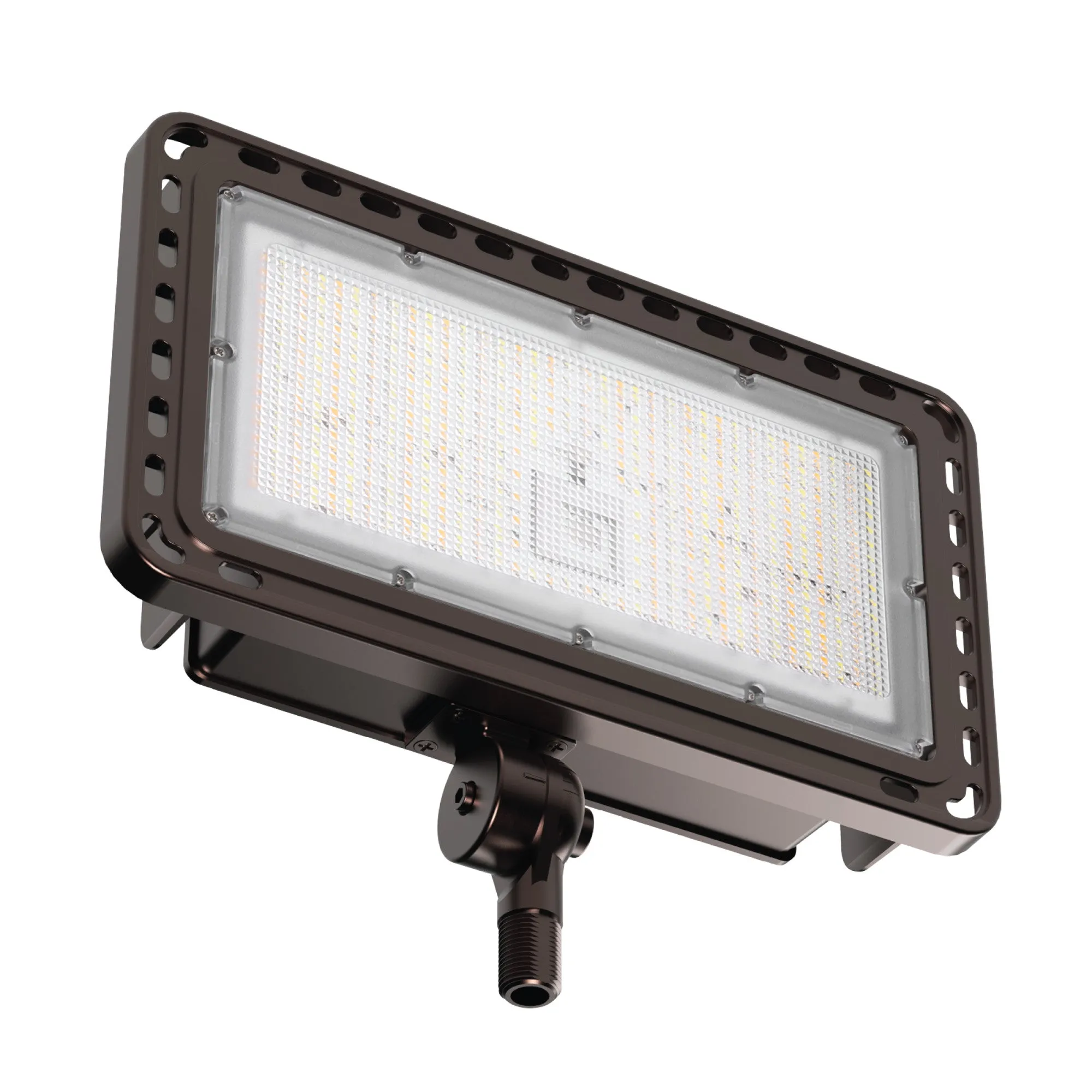 15000/10000/5000 Lumens Adjustable White Commercial Flood Light, Bronze