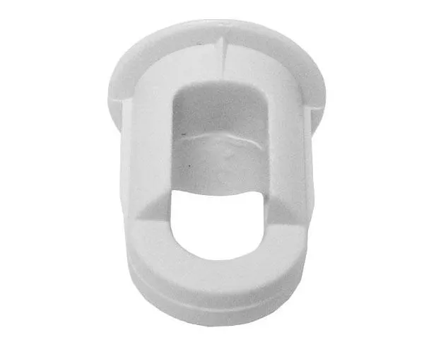 3/8in Diameter x 9/16in L, Self Locking, White, Pre-Wire Plugs - 10 /Pack