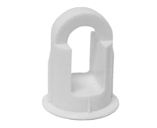 3/8in Diameter x 9/16in L, Self Locking, White, Pre-Wire Plugs - 10 /Pack