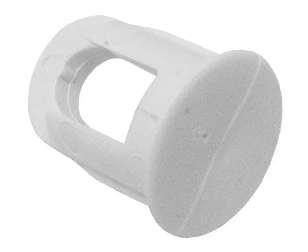 3/8in Diameter x 9/16in L, Self Locking, White, Pre-Wire Plugs - 10 /Pack