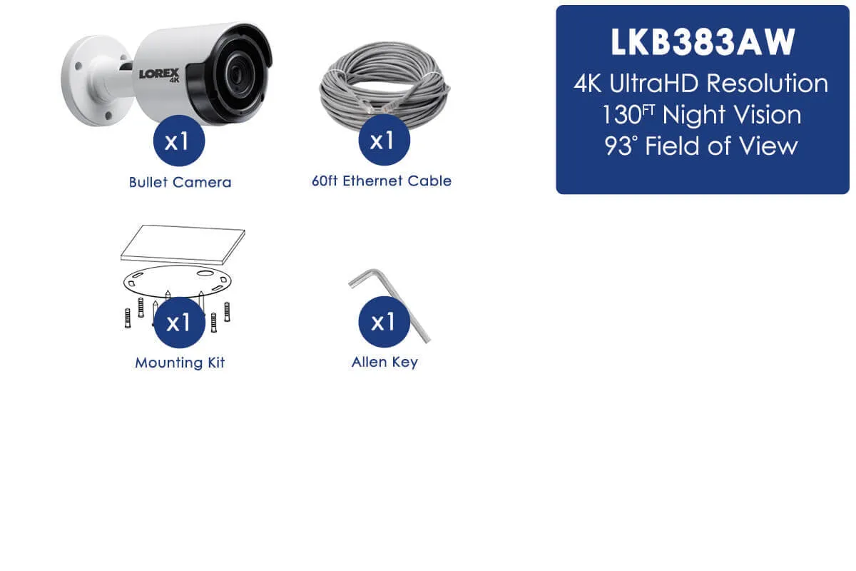 4K Ultra High Definition IP Camera with Color Night Vision