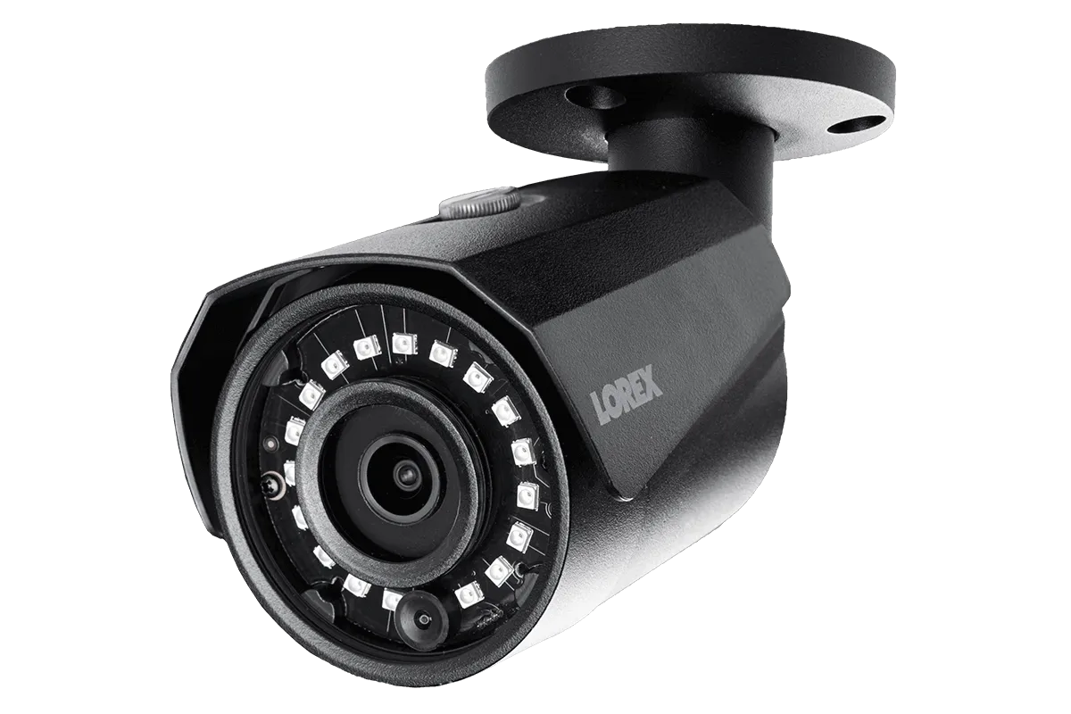 4MP Outdoor Metal Camera with 150FT Color Night Vision, HEVC, Black