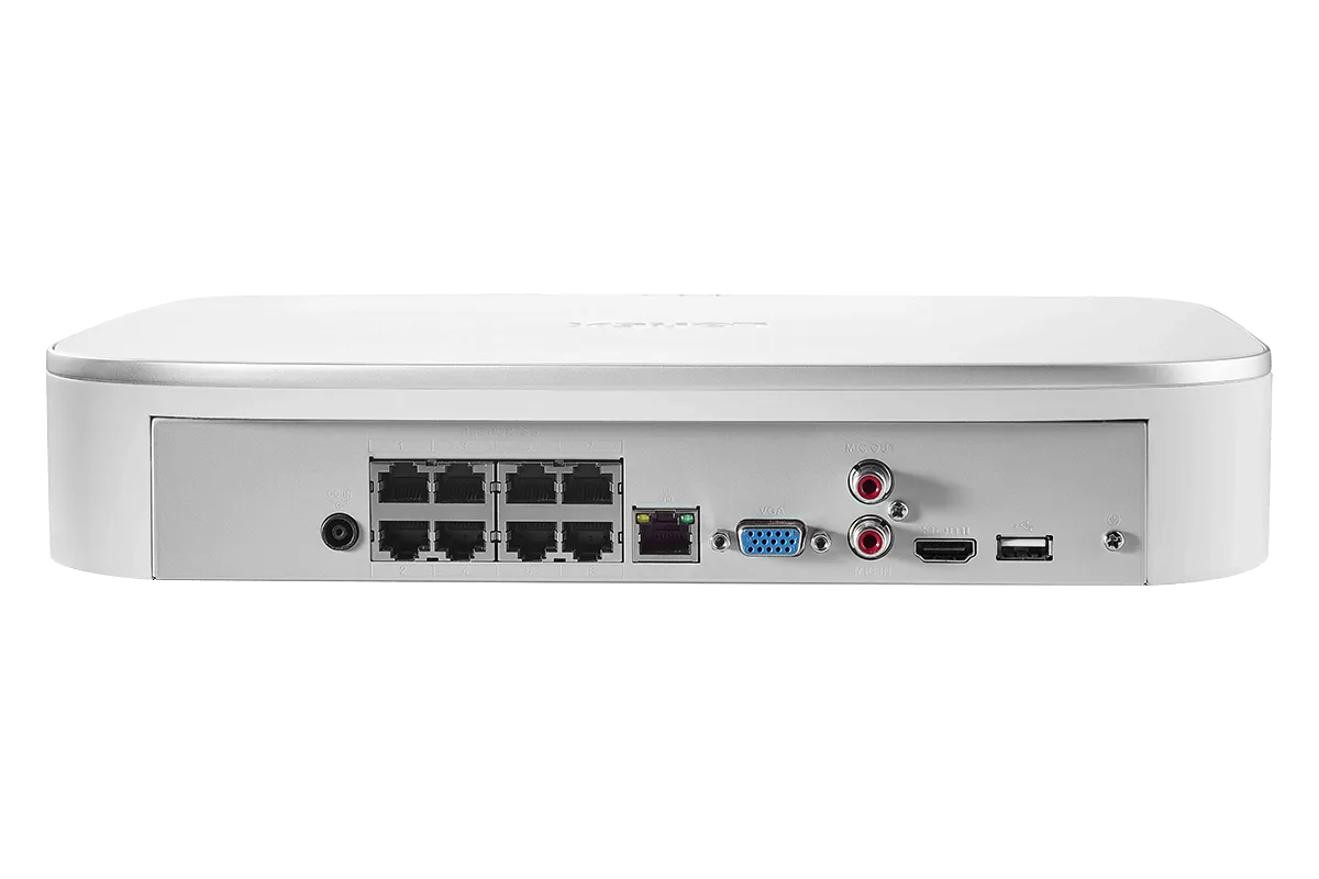 8-Channel 4K Fusion NVR System with 6 Nocturnal Smart 4K (8MP) IP Cameras