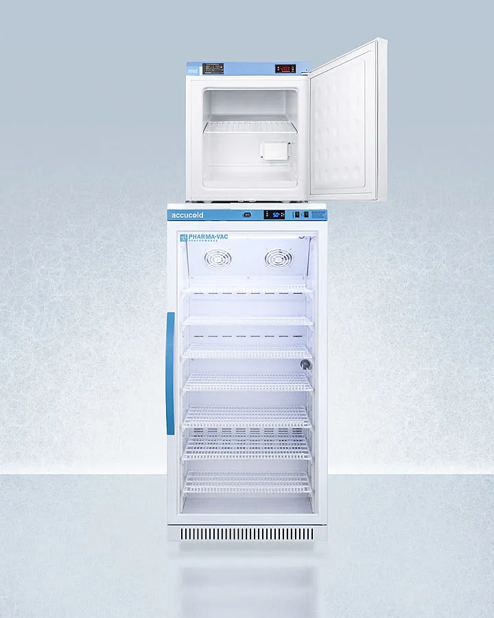 Accucold 24" Wide All-Refrigerator & All-Freezer Combination White