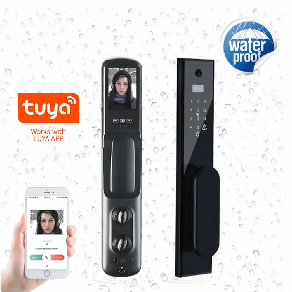 AnjieloSmart Tuya Door Lock Wifi Fingerprint Fully Automatic Intelligent Camera Zigbee Smartlock Smart Door Locks