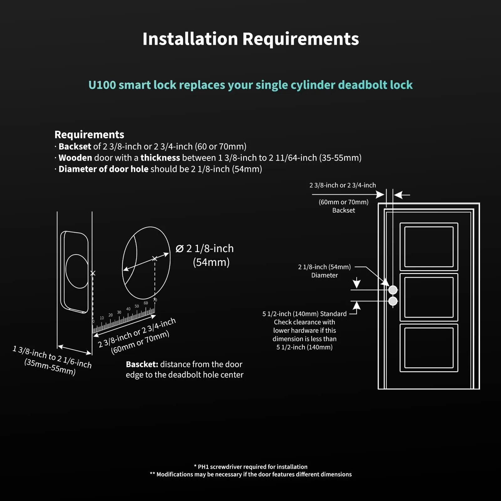 Aqara Smart Lock U100, Fingerprint Keyless Entry Door Lock with Apple Home Key.