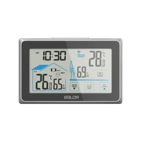 BALDR Wireless Weather Station, Digital Thermometer & Hygrometer (Indoor&Outdoor), Touch Screen,  Temperature Monitor, Humidity Gauge,  with Back-Light