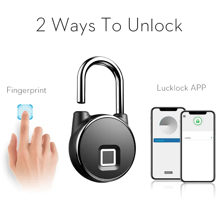 Bluetooth Rechargeable Fingerprint Padlock