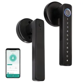 Bluetooth Smart Door Lock with Passcode keypad, Biometric Entry Doorknob with Handle