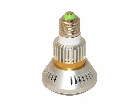 Bulb CCTV Security Circular Storage Cam w/ Motion Detect & Nightvision