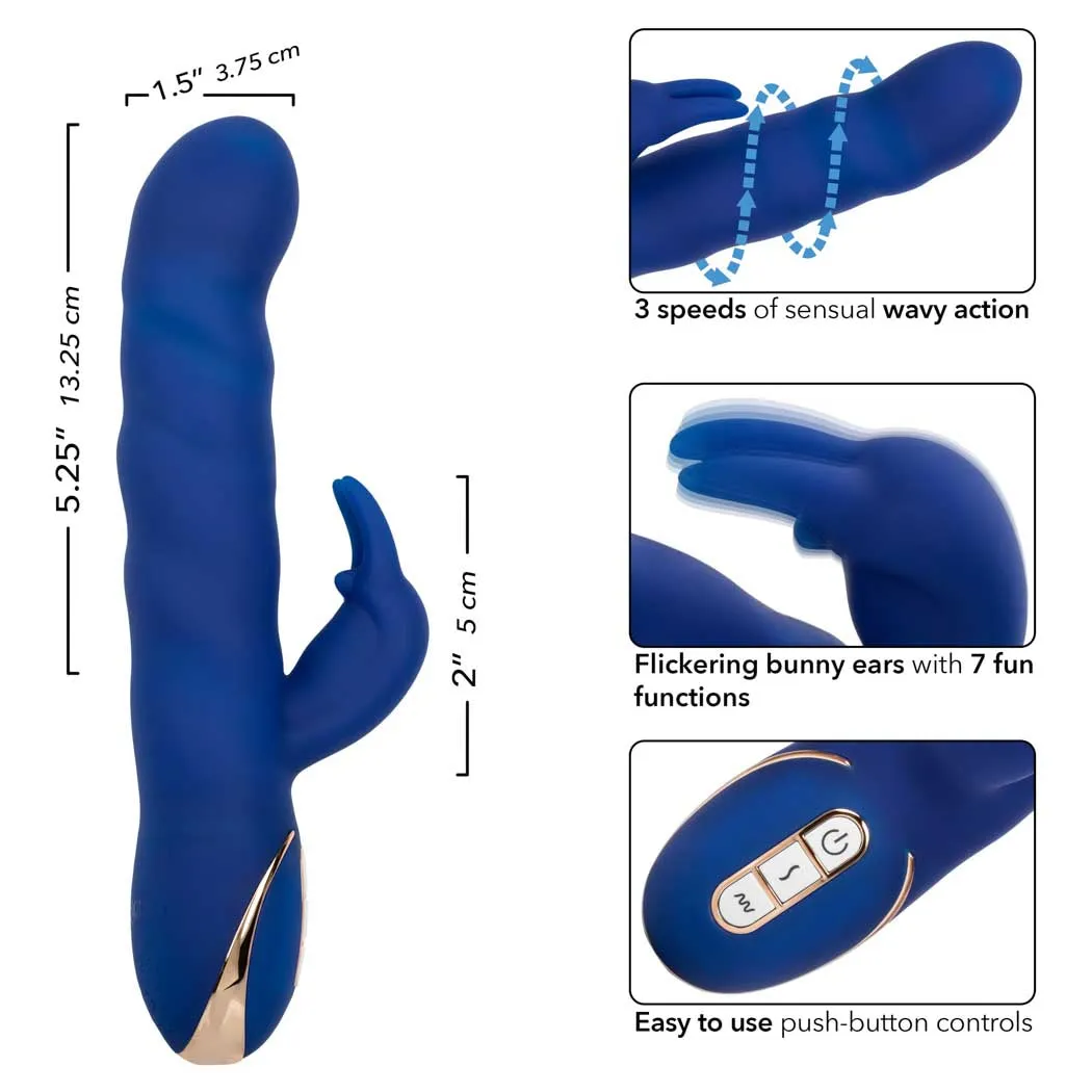 CalExotics Jack Rabbit Signature 5.25" Wave Motion Rabbit Vibrator