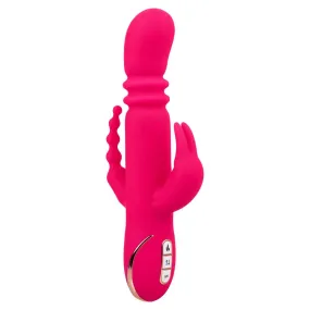 CalExotics Jack Rabbit Signature Heated Silicone Triple Fantasy Rabbit