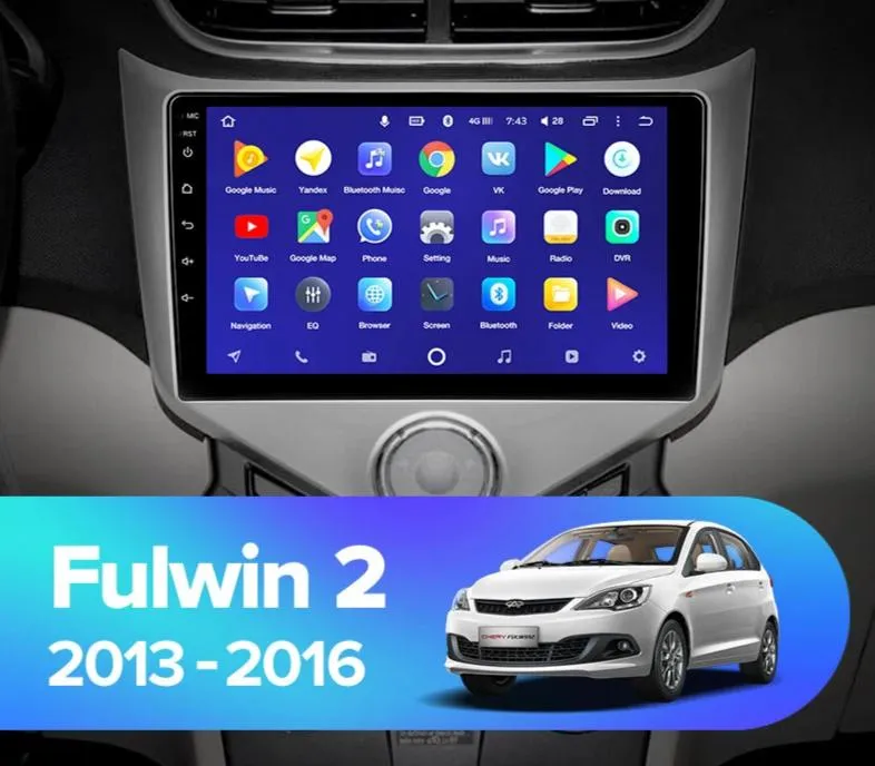 Car Dealz 10.2" Android 10.0 Chery Fulwin 2 Very A13 2013-2016 w CAM In Dash Plus OEM Fascia