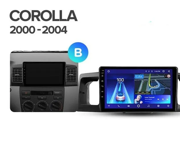 Car Dealz 10.2" Android 10.0 For Toyota Corolla E130 E120 2000 - 2004 Head Unit In Dash Plus OEM Fascia