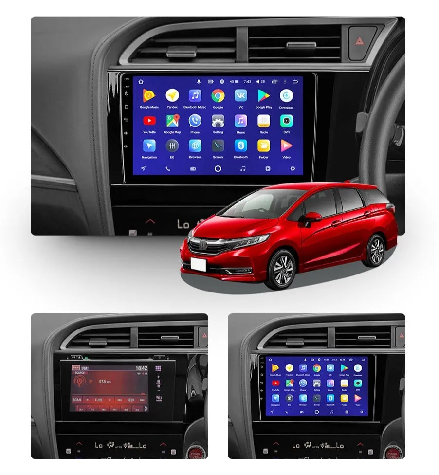 Car Dealz 10.2" Android 10.0 Honda Shuttle 2 2015 - 2020 In Dash Plus OEM Fascia