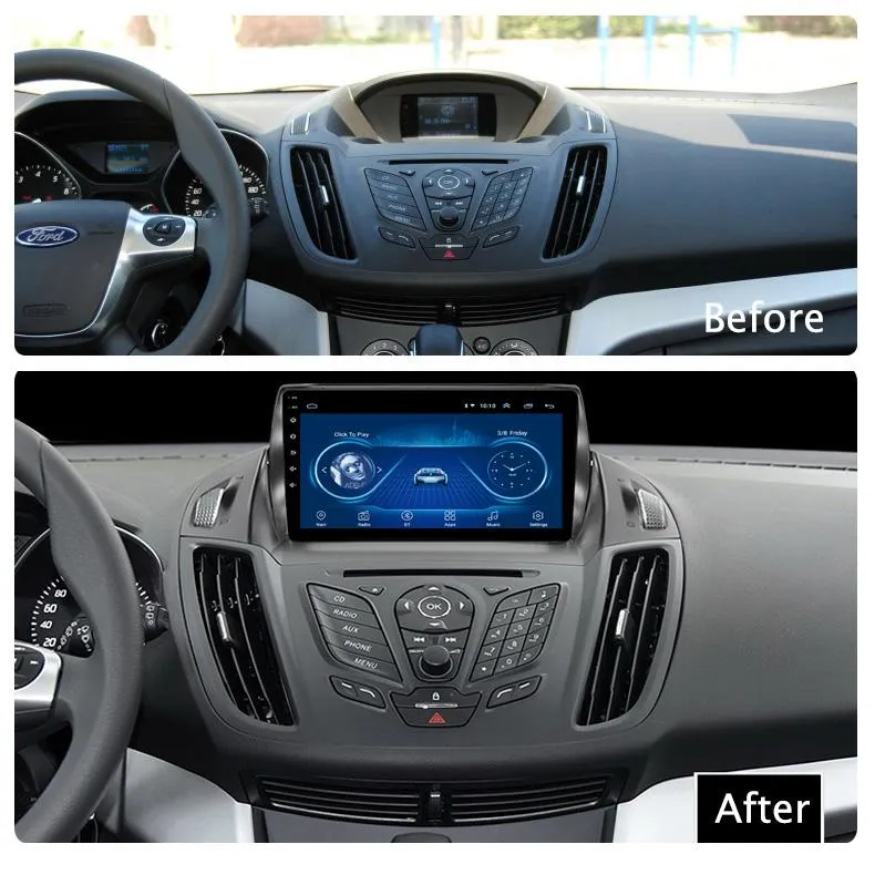 Car Dealz 9" Android 10.0 For Ford Escape 2013-2017 In Dash Plus OEM Fascia