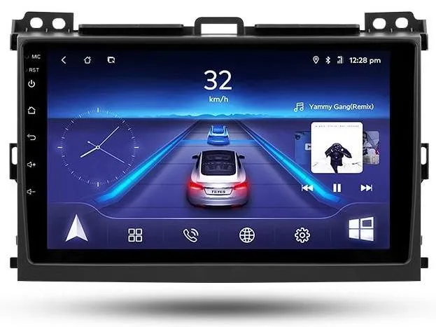 Car Dealz 9" Android 10.0 Toyota LAND CRUISER Prado 2004-2009 In Dash Plus OEM Fascia