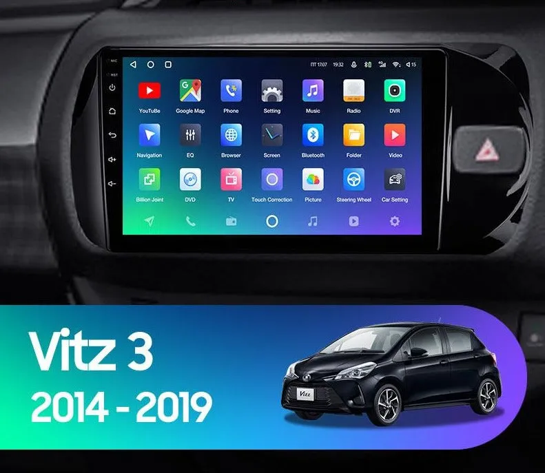 Car Dealz Premium Advanced 4G Data Model 10.2" Android 12.0 For Toyota Vitz 3 III XP130 Yaris Ascent Hatch 2014 - 2019