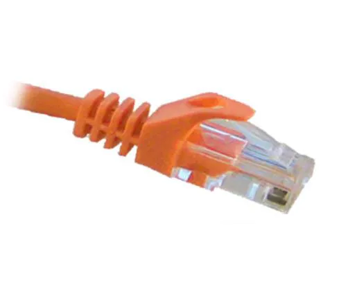 CAT5E Ethernet Patch Cable, Snagless Molded Boot, RJ45 - RJ45, 0.5ft