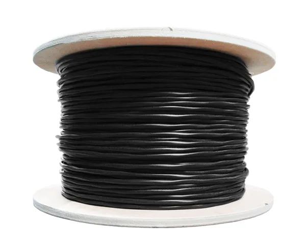 CAT6 Outdoor Bulk Ethernet Cable, Direct Burial Shielded Solid Copper, Gel Filled, 23 AWG 1000FT