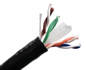 CAT6 Outdoor Bulk Ethernet Cable: Solid Copper Construction, UL Listed UTP CMX, 23 AWG