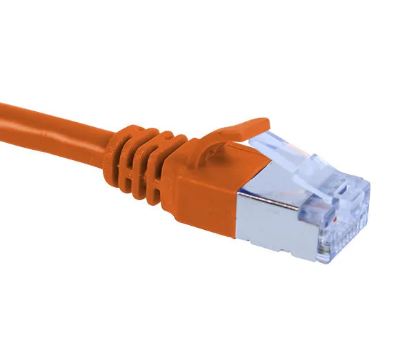 CAT6A Ethernet Patch Cable, Shielded, Slim6AS Series Snagless Boot, U/FTP, RJ45 - RJ45 - 5ft