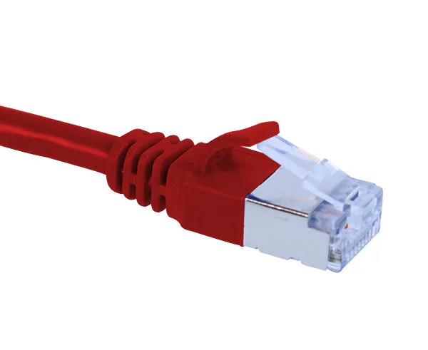 CAT6A Ethernet Patch Cable, Shielded, Slim6AS Series Snagless Boot, U/FTP, RJ45 - RJ45 - 6ft