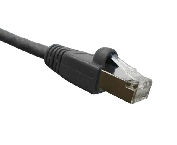 CAT6A Ethernet Patch Cable, Shielded, Snagless Molded Boot, S/FTP, 10G, RJ45 - RJ45, 15ft