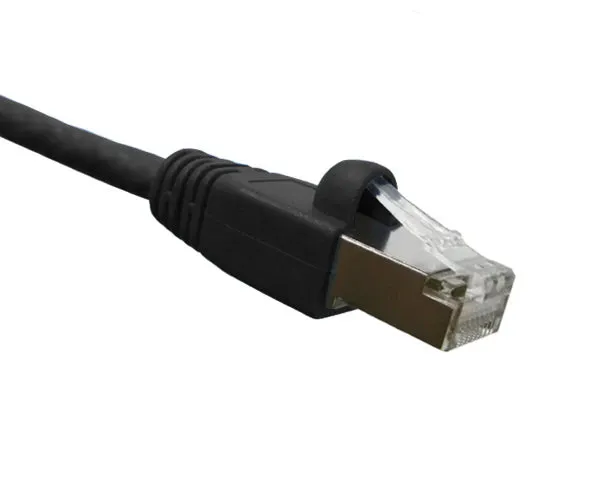 CAT6A Ethernet Patch Cable, Shielded, Snagless Molded Boot, S/FTP, 10G, RJ45 - RJ45, 50ft