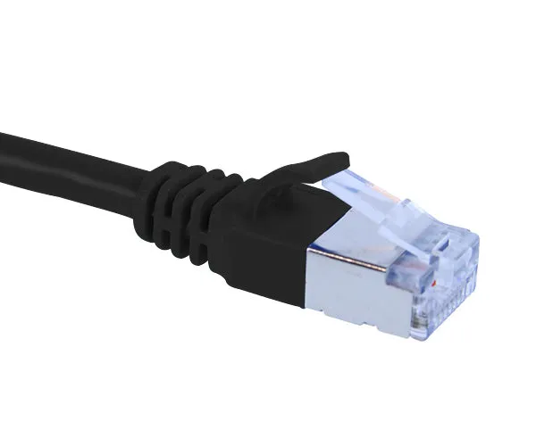 CAT6A Ethernet Patch Cable, Slim6AS Series, Shielded, Snagless Boot, U/FTP, RJ45 - RJ45 - 1ft