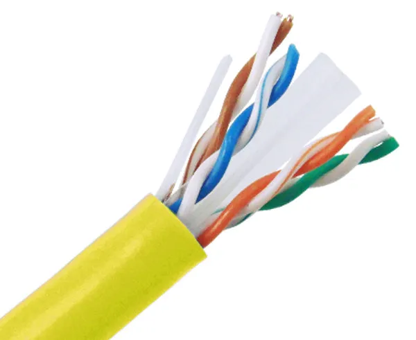 CAT6A Plenum Bulk Ethernet Cable, CMP, Solid 23AWG 1000FT