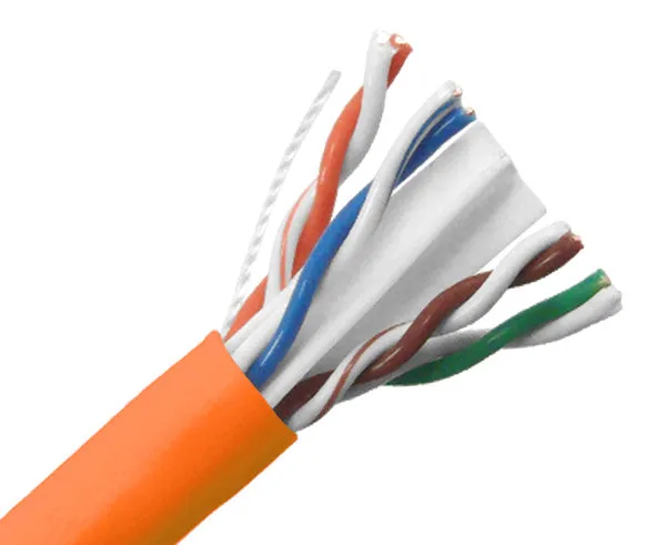 CAT6A Plenum Bulk Ethernet Cable, CMP, Solid 23AWG 1000FT