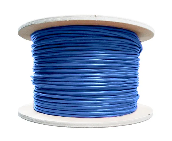 CAT6A Plenum Bulk Ethernet Cable, CMP, Solid 23AWG 1000FT