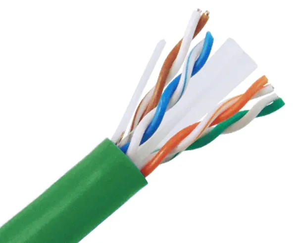 CAT6A Plenum Bulk Ethernet Cable, CMP, Solid 23AWG 1000FT