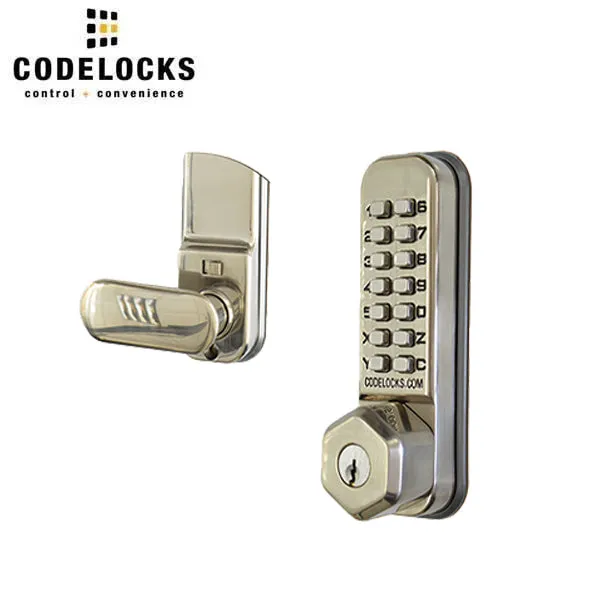 CodeLocks - CL255 - Mechanical Lock - Light Duty - Dual Backset Deadlatch 2 3/8" -  2 3/4" - Mortise Tubular Latchbolt - Holdback Feature - Optional Key Override - Optional Finish - Fire Rated - Grade 2