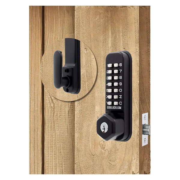 CodeLocks - CL255 - Mechanical Lock - Light Duty - Dual Backset Deadlatch 2 3/8" -  2 3/4" - Mortise Tubular Latchbolt - Holdback Feature - Optional Key Override - Optional Finish - Fire Rated - Grade 2