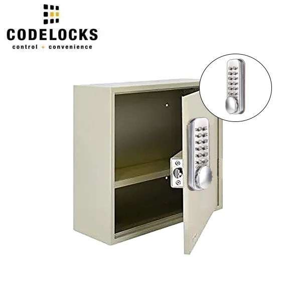 CodeLocks - Storage Cabinet with Removable Shelf w/ CL160 - Mechanical Lock - Mortise Latch - Optional Size