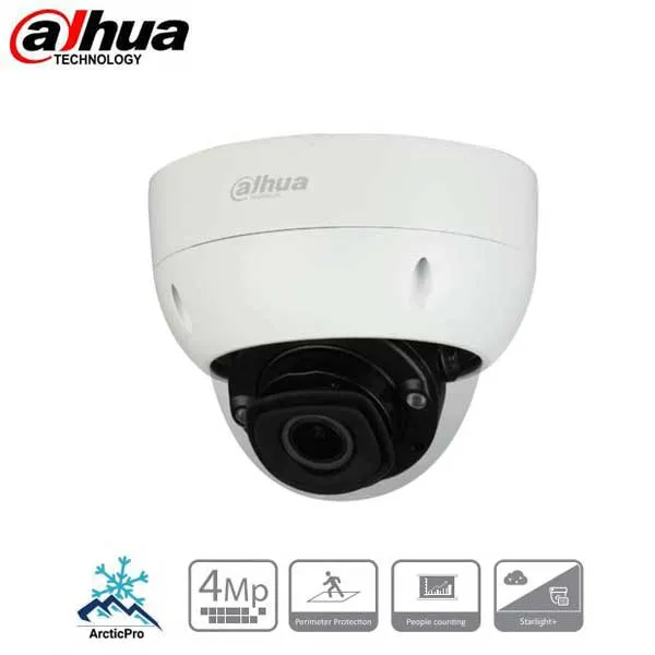 Dahua / IP / 4MP / Dome Camera / Varifocal / 2.7-12mm Lens / Outdoor / WDR / IP67 / IK10 / 40m Smart IR / Starlight / 5 Year Warranty / DH-IPC-HDBW5442HN-ZHE