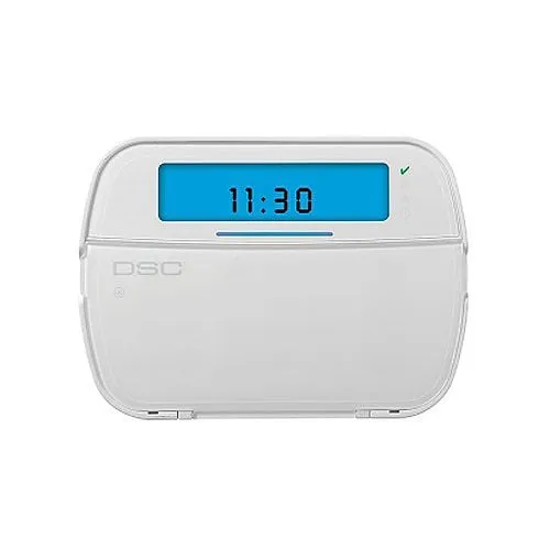 DSC HS2ICNRF9 Icon Hardwired Alarm Keypad with Built-in PowerG Transceiver and Prox Support, English Function Keys