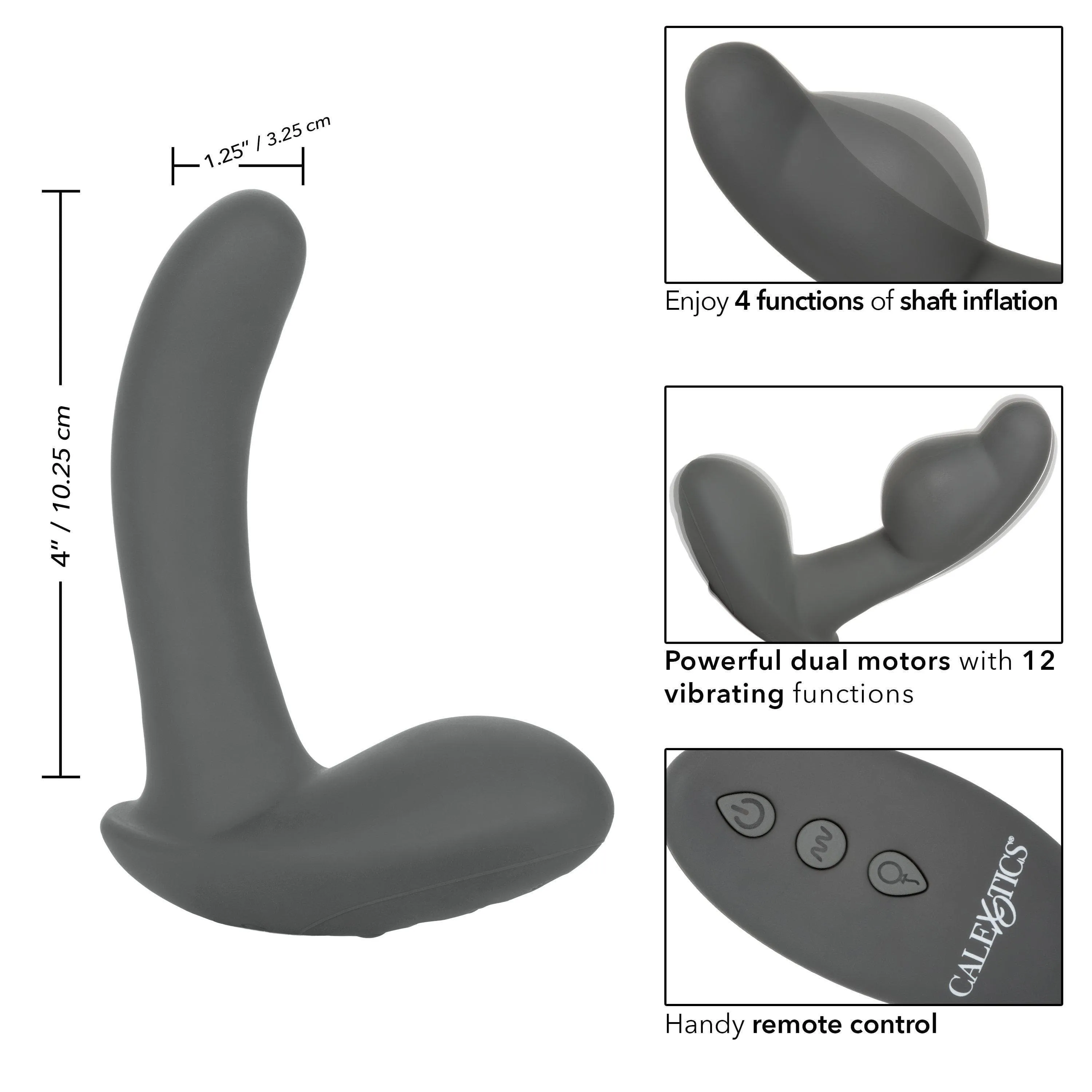 Eclipse Remote Control Inflatable Silicone Anal Probe