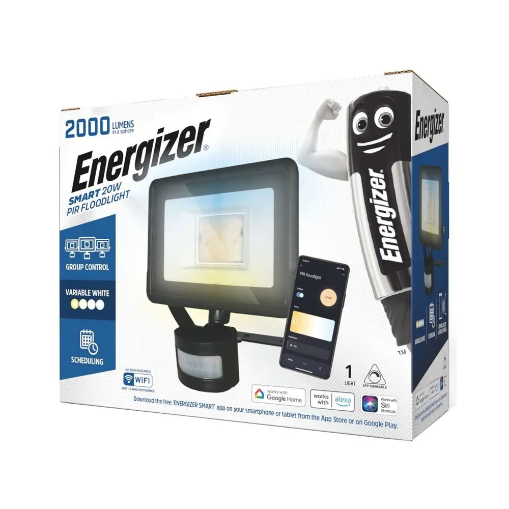 Energizer Smart 20W Sensor Floodlight 2000lm - IP44