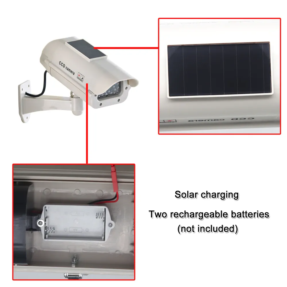 Fake CCTV Solar Powered Camera